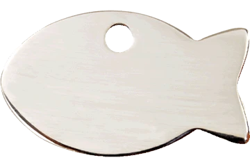 Médaille D'identification Pour Chat Gravure Personnalisée POISSON