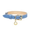 Collier Pour Chat En Cuir Bleu Pop (2 Couleurs) 1 Collier Pour Chat En Cuir Bleu Pop (2 Couleurs) -Produits Chien Chat Magasin Cheshire Wain BLUE leather cat COLLAR