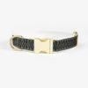 Collier Pour Chien Chef L’Bark -Produits Chien Chat Magasin Collar Brass ChefLBark BlackCream
