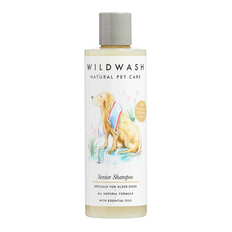Shampoing Pour Chien Sénior - Ginseng Et Palmarosa Wildwash Pet 3 Shampoing Pour Chien Sénior - Ginseng Et Palmarosa Wildwash Pet
