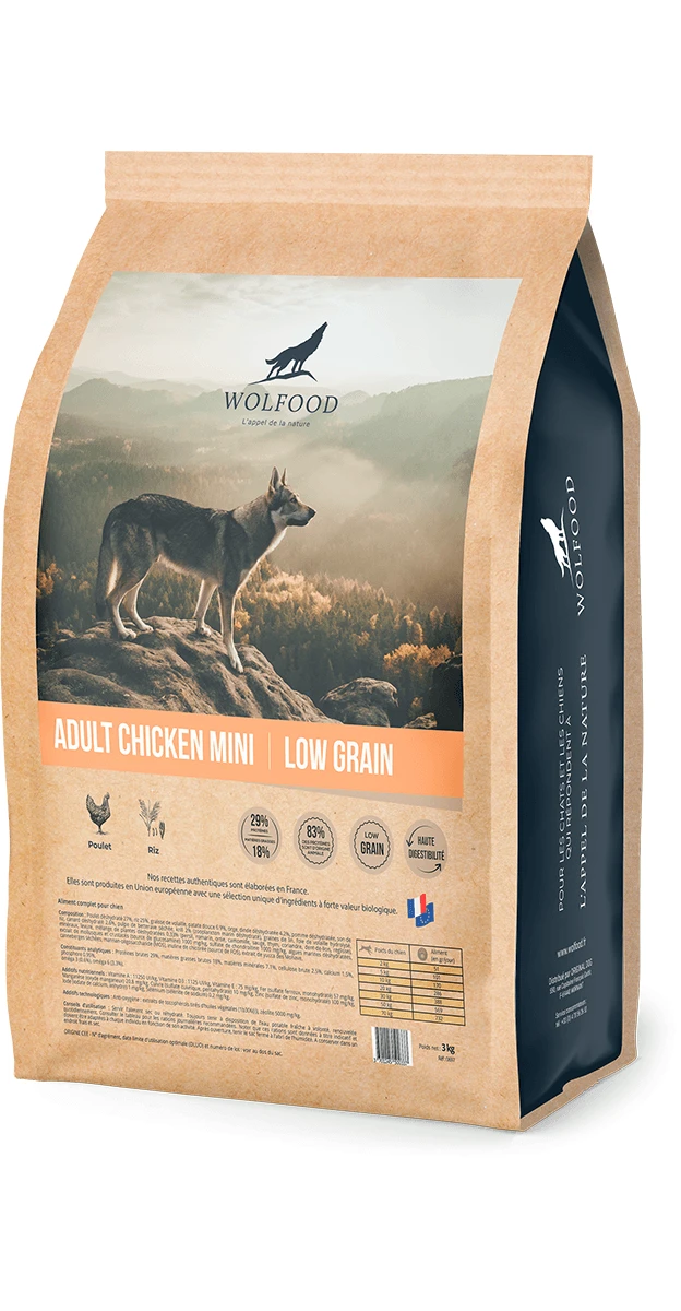 Croquettes Wolfood Petit Chien Au Poulet 3 Croquettes Wolfood Petit Chien Au Poulet