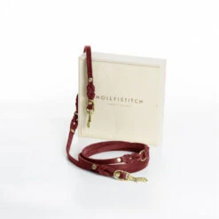 Laisse En Cuir Pour Chien Souple Réglable (3x) -Produits Chien Chat Magasin butter 3x adjustable dog leash chili red