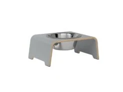 Bol Pour Chien Surélévé DogBar® Single -Produits Chien Chat Magasin dogBar SINGLE M 140 Grey Stainless 1024x e609b56a fe98 426f b971 abf08640091a