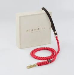 Laisse Pour Chien En Corde Marine Poignée Cuir (8 Couleurs) -Produits Chien Chat Magasin dsc 0239 copy