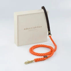 Laisse Pour Chien En Corde Marine Poignée Cuir (8 Couleurs) -Produits Chien Chat Magasin dsc 0243 copy