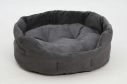 Panier Rond Chelsea Velours Côtelé -Produits Chien Chat Magasin hundekoerbchen chelsea graphit 2