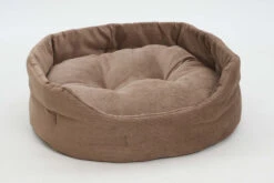 Panier Rond Chelsea Velours Côtelé -Produits Chien Chat Magasin hundekoerbchen chelsea toffee 2