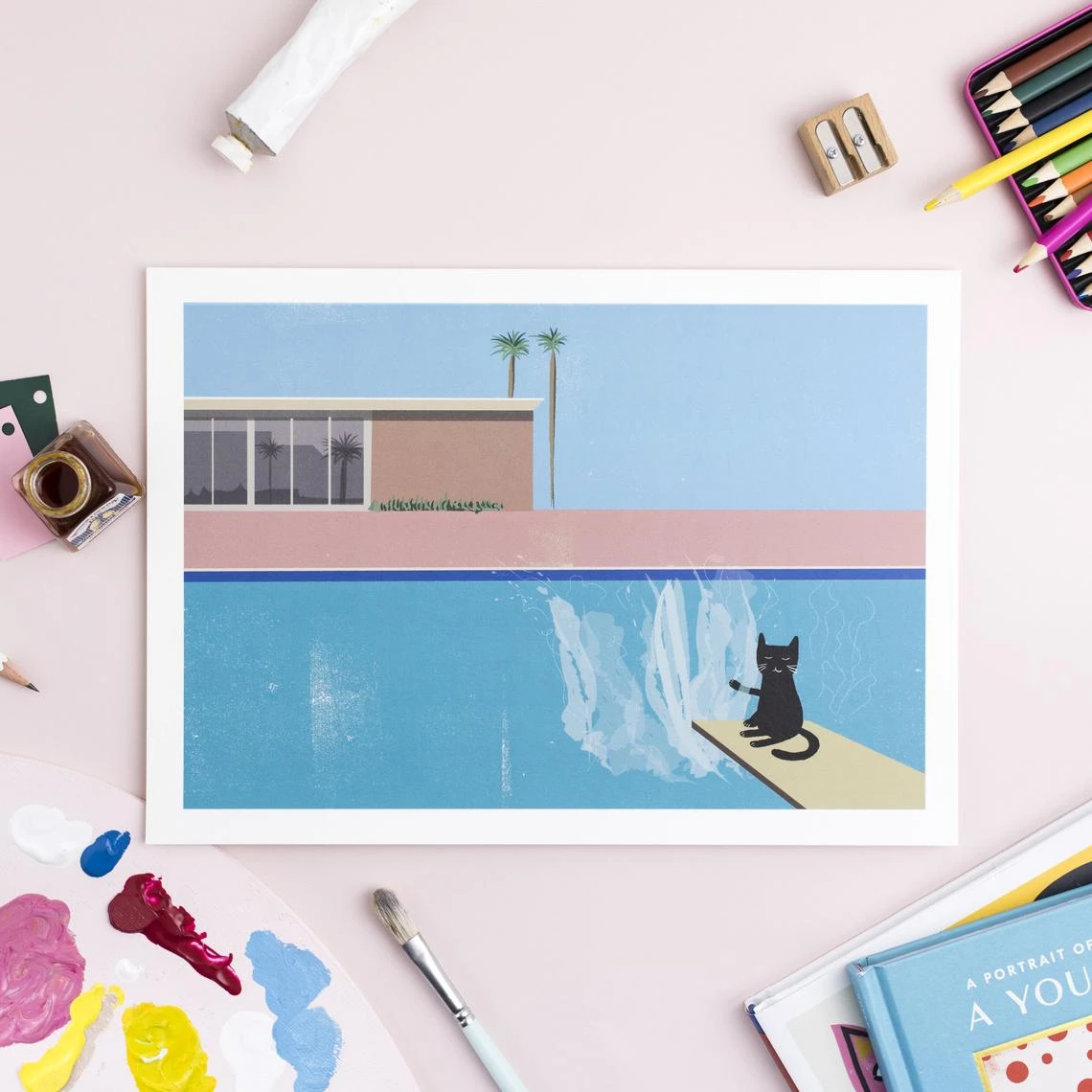 Affiche Chat Splash Cat 4 Affiche Chat Splash Cat – Image 2