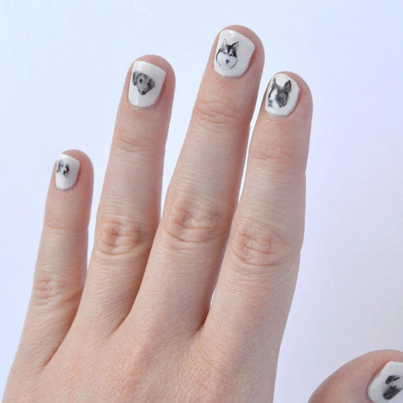 Stickers Autocollant Pour Ongle ~ Chien ~ 4 Stickers Autocollant Pour Ongle ~ Chien ~ – Image 2