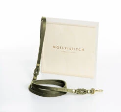 Laisse Pour Chien En Cuir Souple Simple (8 Couleurs) -Produits Chien Chat Magasin leather sport 140 olive