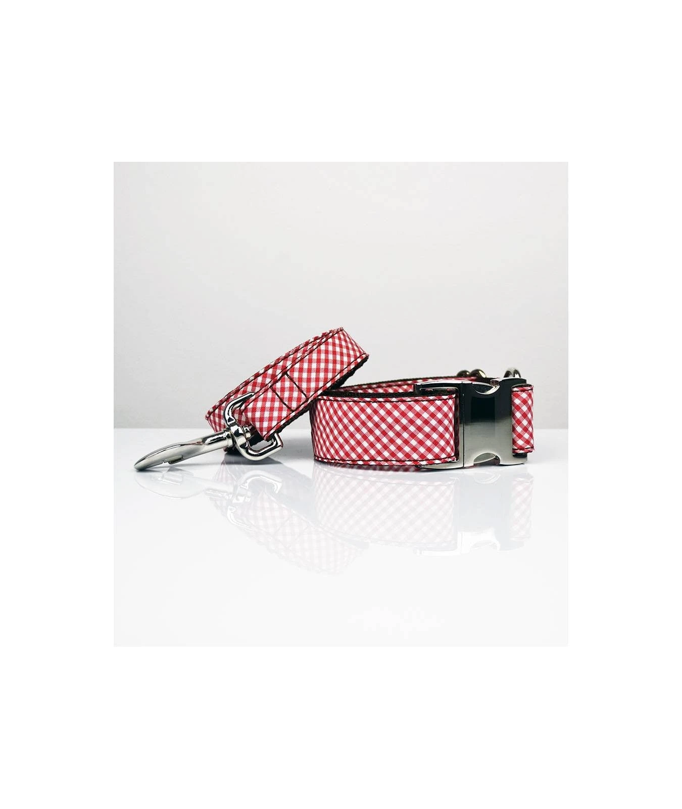 Collier Pour Chien Vichy Rouge Maians 3 Collier Pour Chien Vichy Rouge Maians