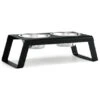 Double écuelle Surélevée Alu Design Pour Chien Desco 2 Double écuelle Surélevée Alu Design Pour Chien Desco -Produits Chien Chat Magasin mc c06 005 03 m eat desco powder coated black 630x580 1