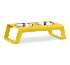 Double écuelle Design Pour Chat Desco (4 Couleurs) -Produits Chien Chat Magasin mc g06 004 04 s eat desco powder coated yellow