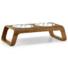 Double écuelle Design Pour Chat Desco Nordique (5 Finitions) -Produits Chien Chat Magasin mc g06 006 05 s eat desco walnut