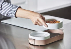 Bols Doubles Pour Chat Tavoletta -Produits Chien Chat Magasin mc g06 010 02 eat tavoletta cat feeder nude mia 01