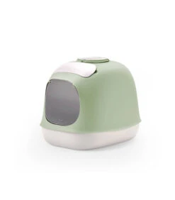 Bac à Litière Pour Chats Design MINÙ -Produits Chien Chat Magasin vs0500 vb bac a litiere vert amande united pets