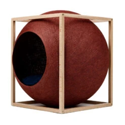 Le Cube Meyou -Produits Chien Chat Magasin web cat cube wood clay meyou paris side